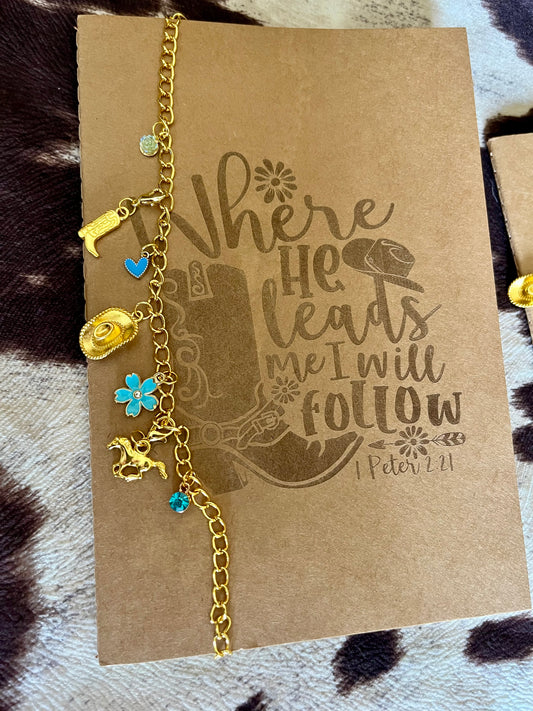 He leads me Bible Charm Pack