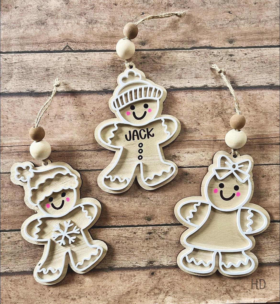 Custom Gingerbread Ornaments