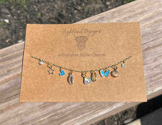 Beach Shell Bible Charm