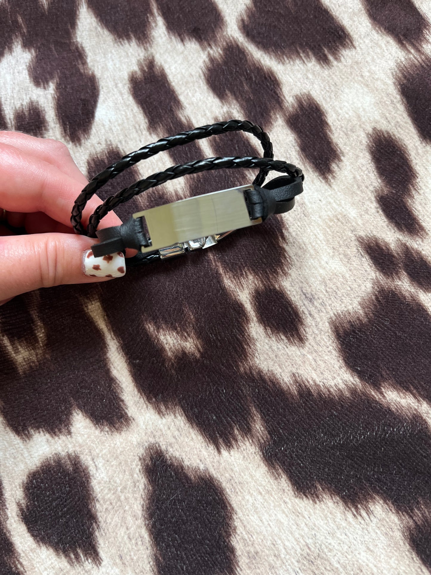 Men’s Twisted Leather Bracelet