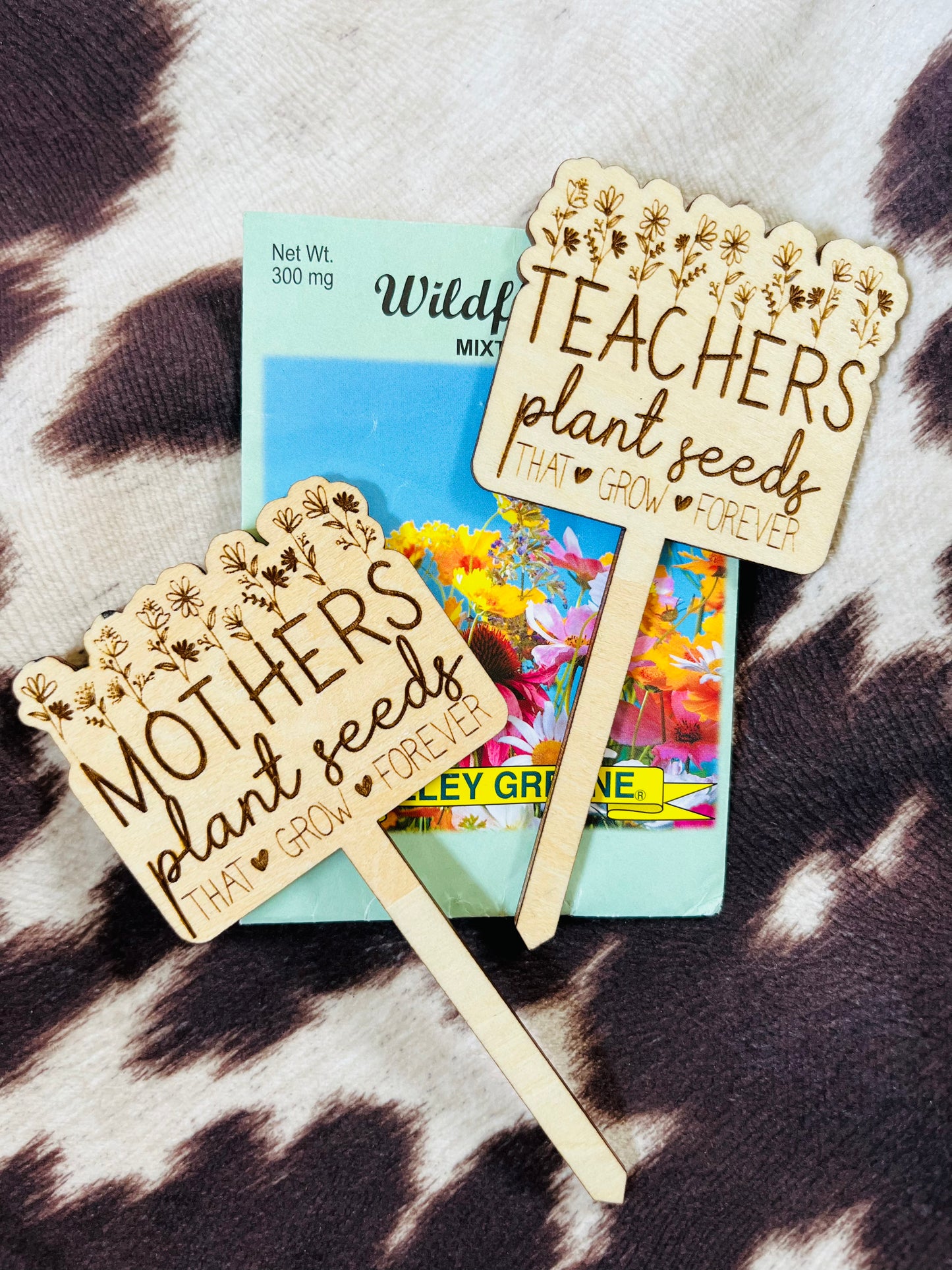 Mother’s Day/Teachers Plant Stake w/flower pack