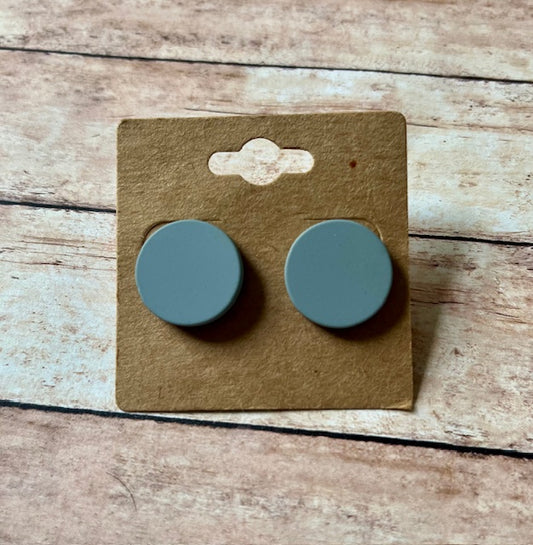 Grey Cirlce Studs