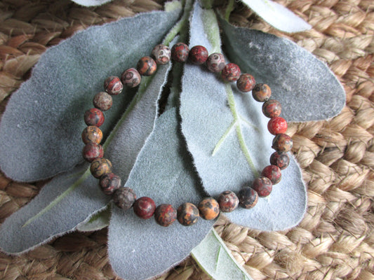 Leopard Jasper 6mm Bracelet