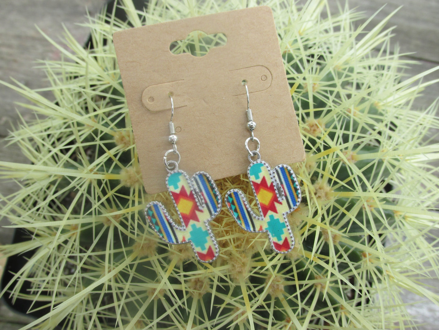 Colorful Cactus Earrings