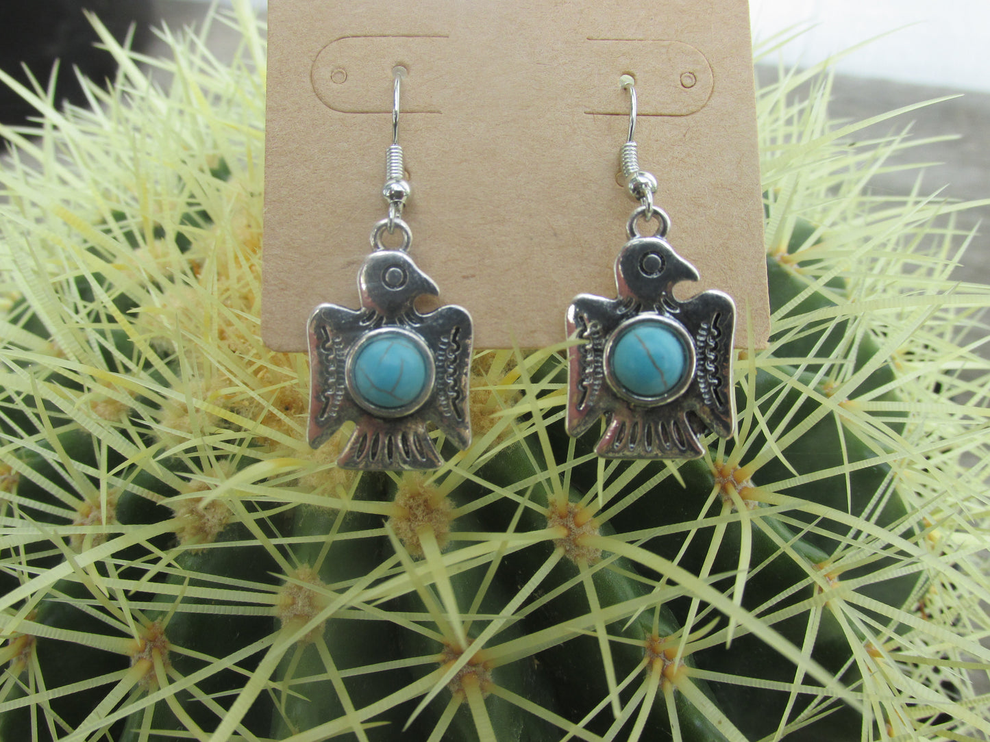 Turquoise Eagle Earrings