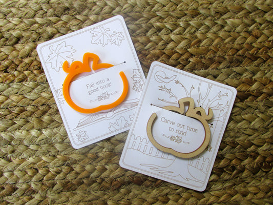 Pumpkin Cut Out Bookmark