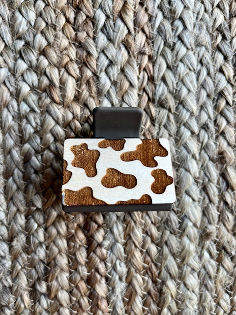 Mini Cow Print Claw Clip