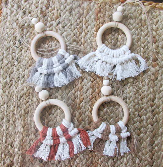 Macrame Car Charm