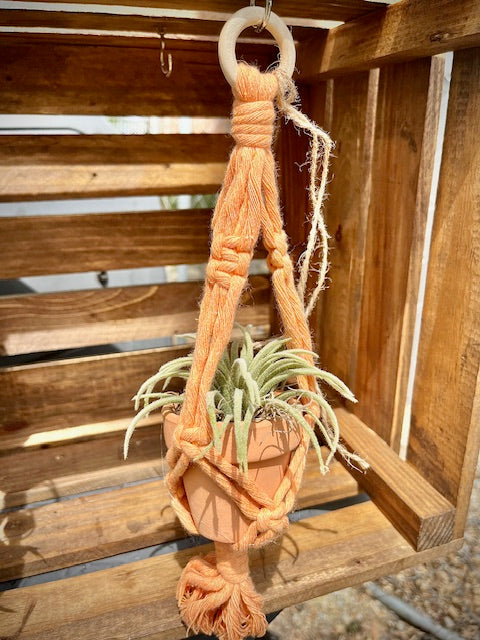 Macrame Car Hanger, Peach