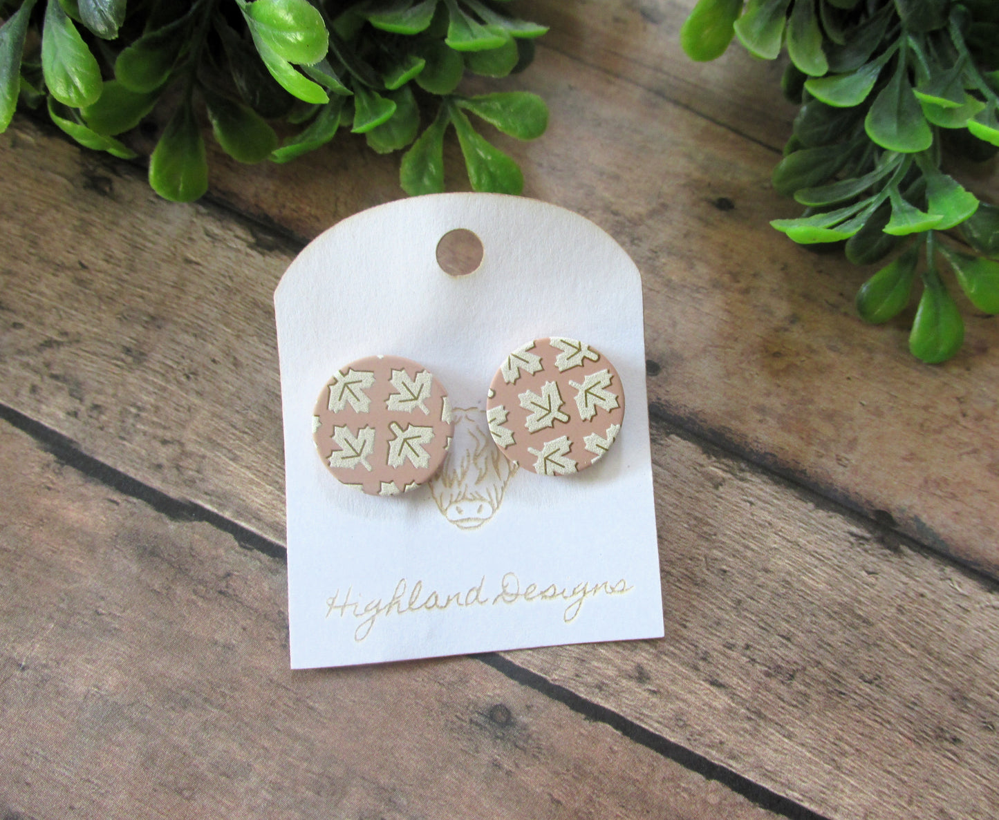 Fall Leaf Studs