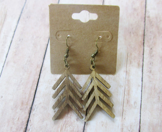 Wood Arrow Earrings