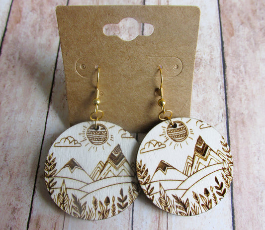 Circle Mountain Earrings