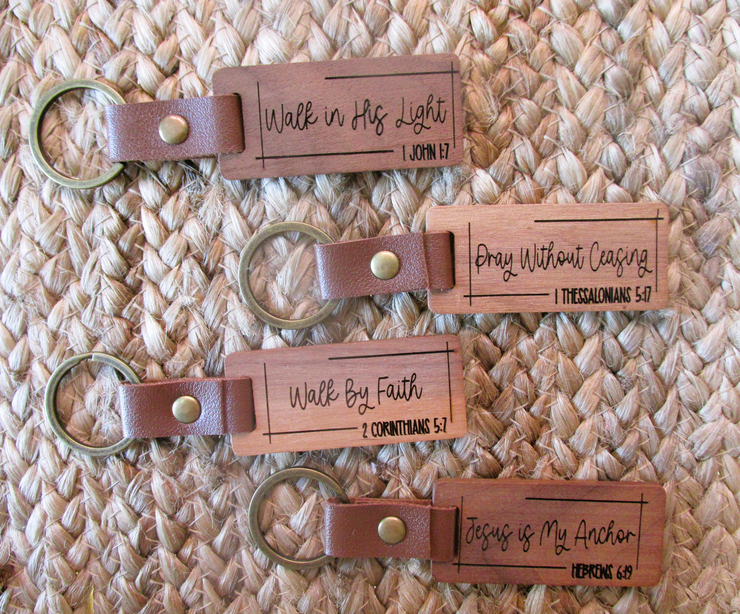 Inspiration Wood Key Fob (set 2)