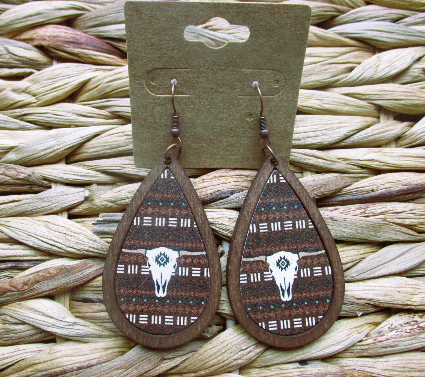 Longhorn Teardrop Earrings