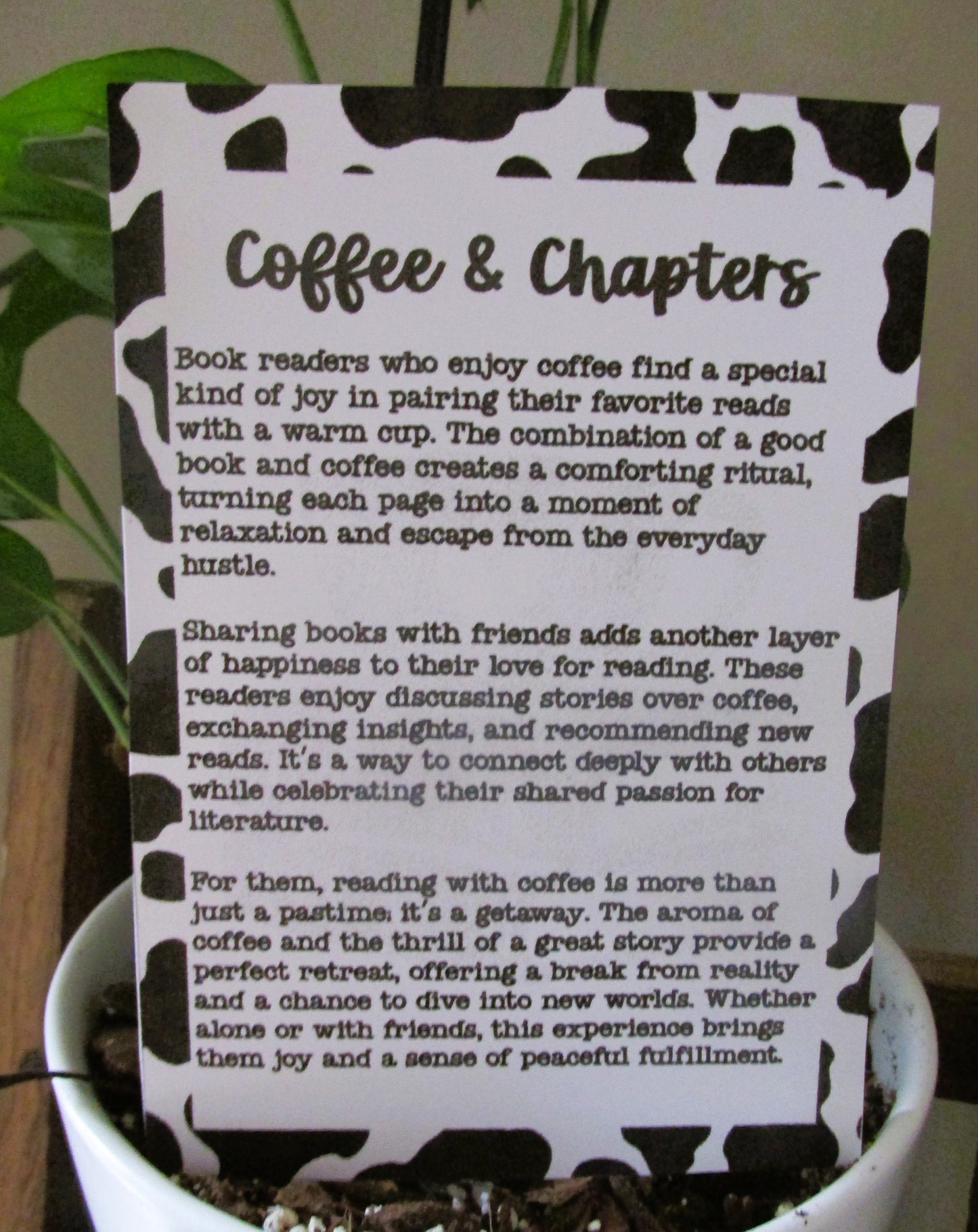 Coffee & Chapters Car Charm