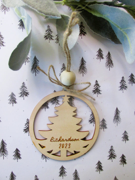 Custom Christmas Tree Ornament