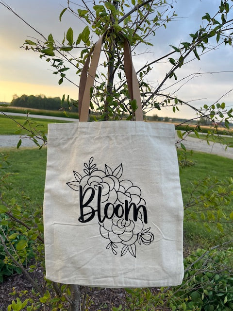 Bloom Canvas Tote Bag