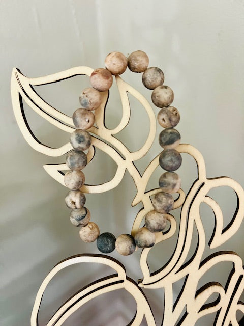 Agate Stretch Bracelet 8mm