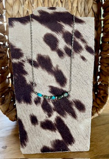 Turquoise Bar Western Necklace