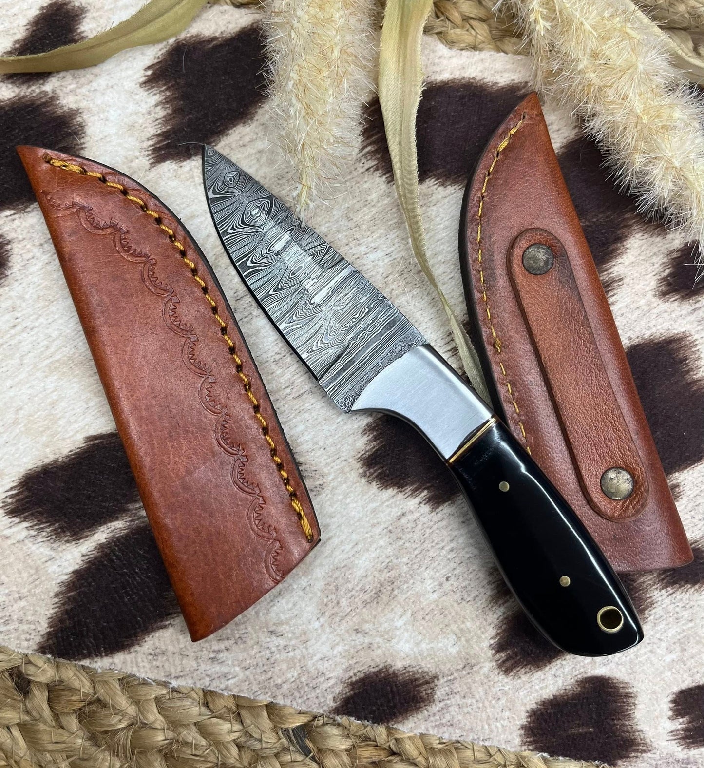 Small All Black Handle Knife