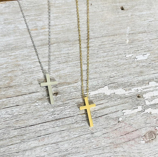 Custom Cross Charm Necklace