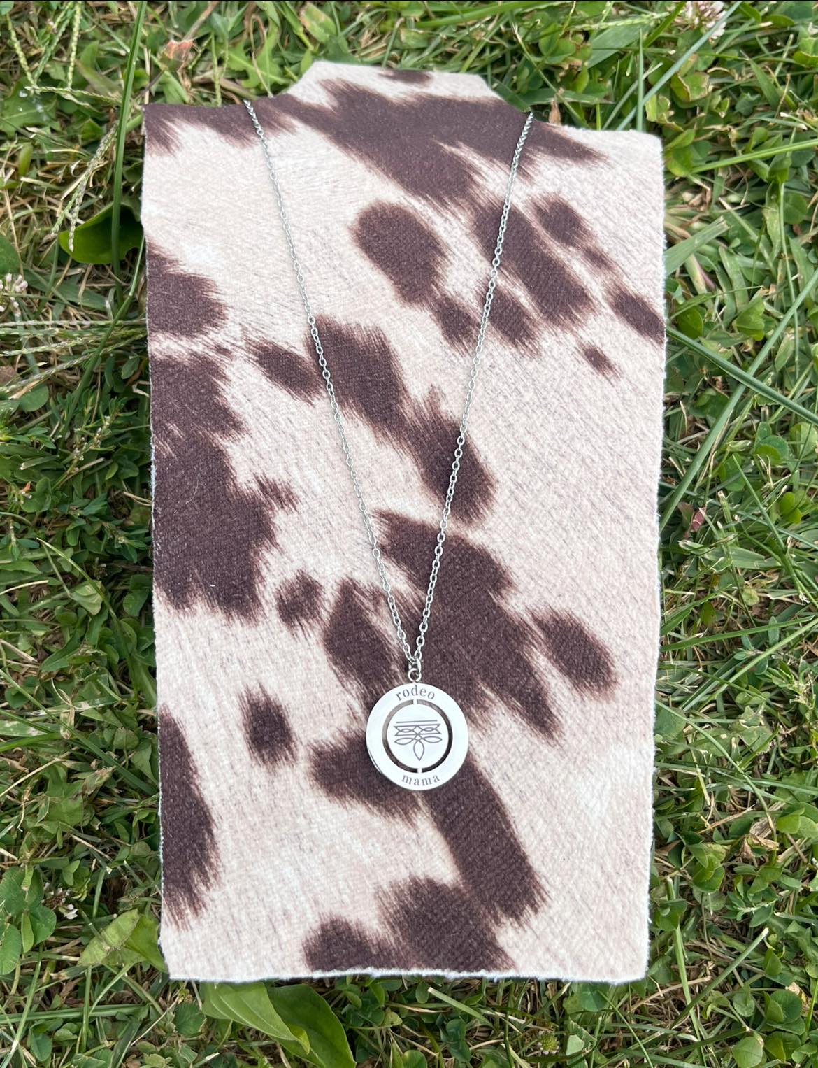Rodeo Mama Boot Stitch Necklace