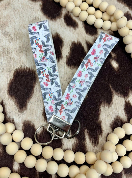 Cow Bandana Wristlet