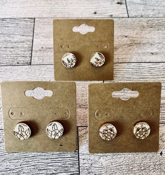 Floral Studs (set 4)