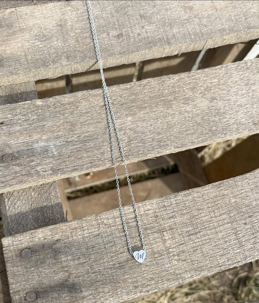 Custom Heart Engraved Necklace