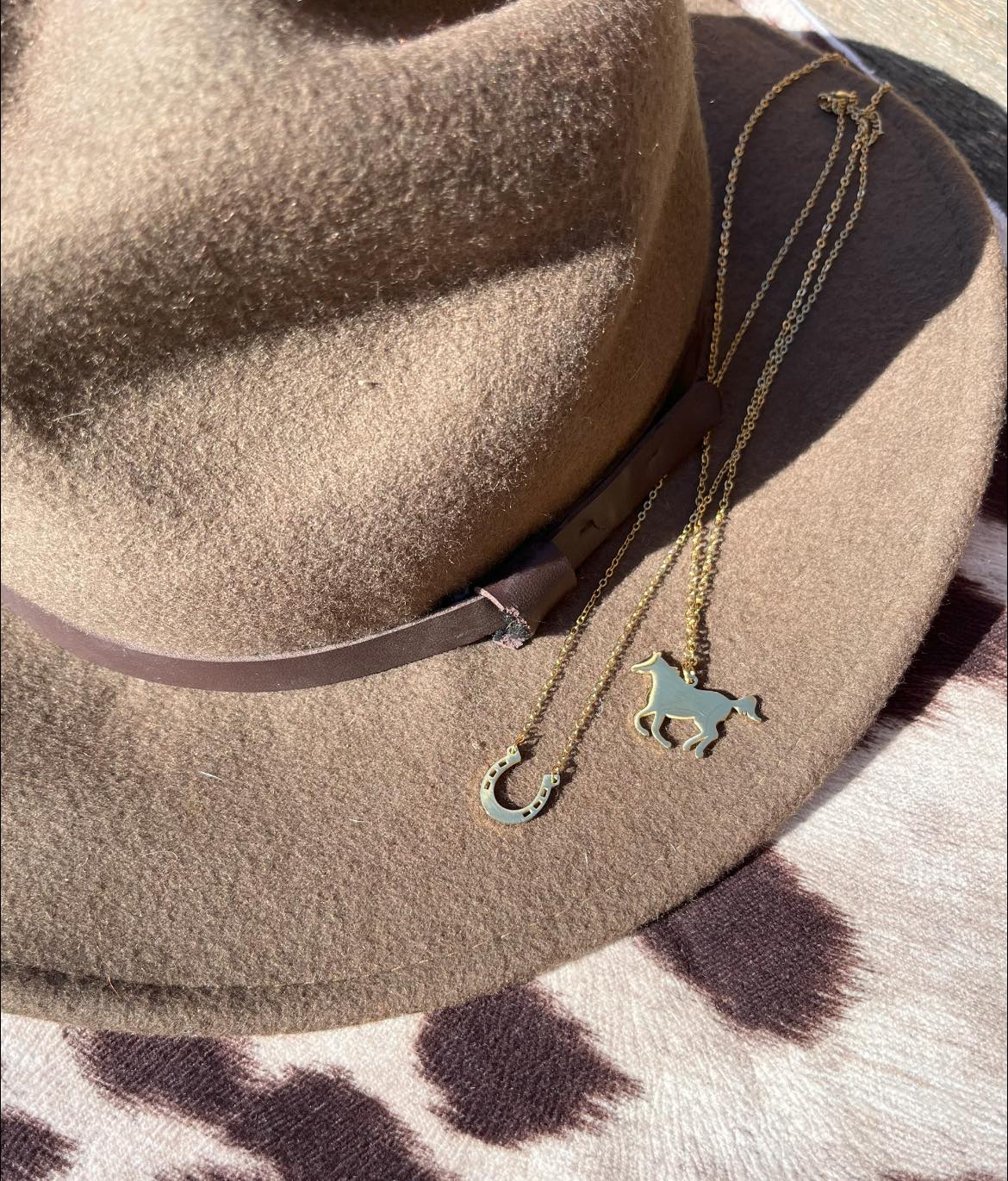 Custom Horseshoe or Horse Necklace