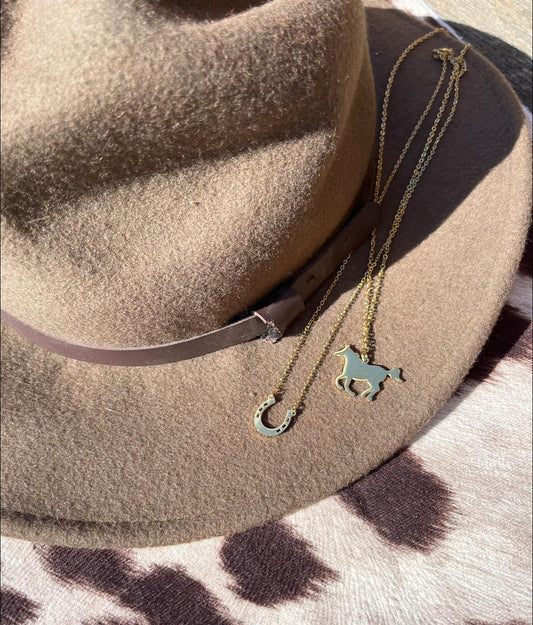 Custom Horseshoe or Horse Necklace