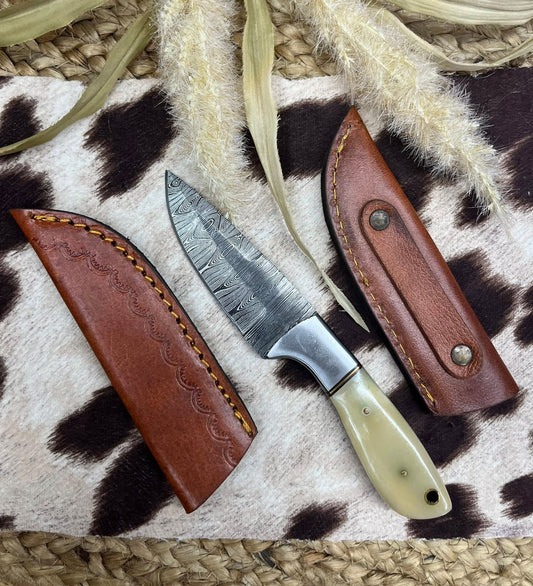 Small Pearl Color Handle Knife