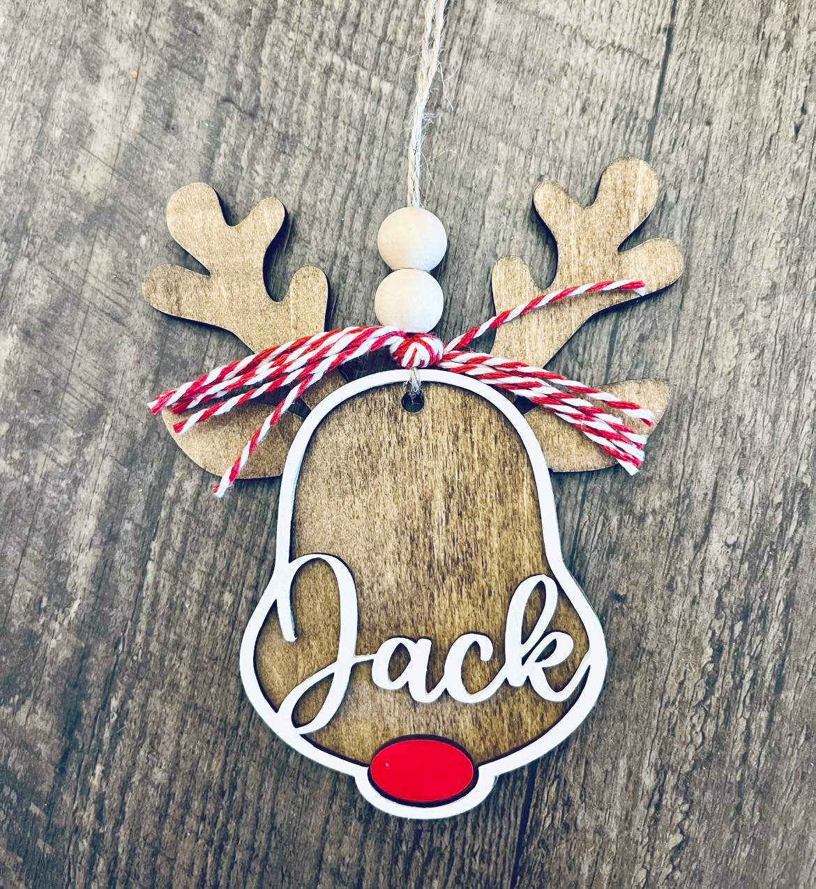 Custom Reindeer Ornament